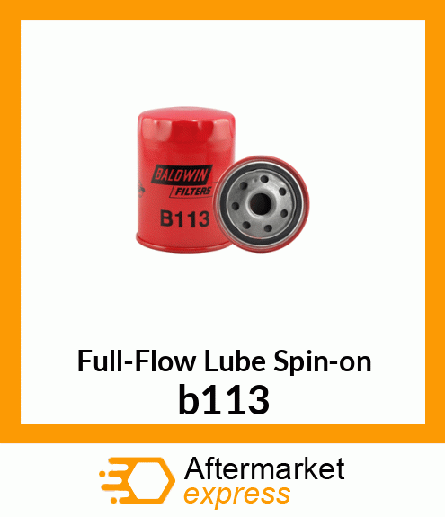 Full-Flow Lube Spin-on b113