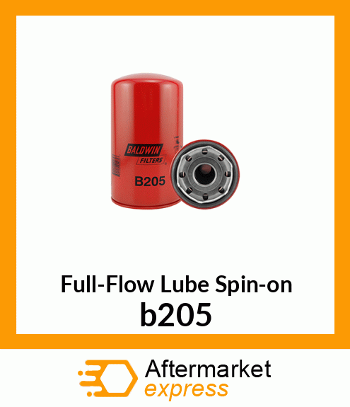 Full-Flow Lube Spin-on b205