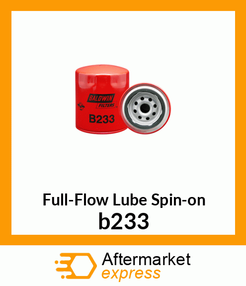 Full-Flow Lube Spin-on b233