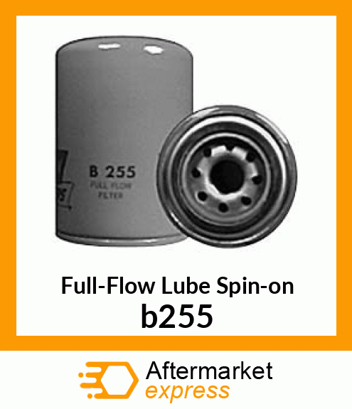 Spare part b255 + Full-Flow Lube Spin-on