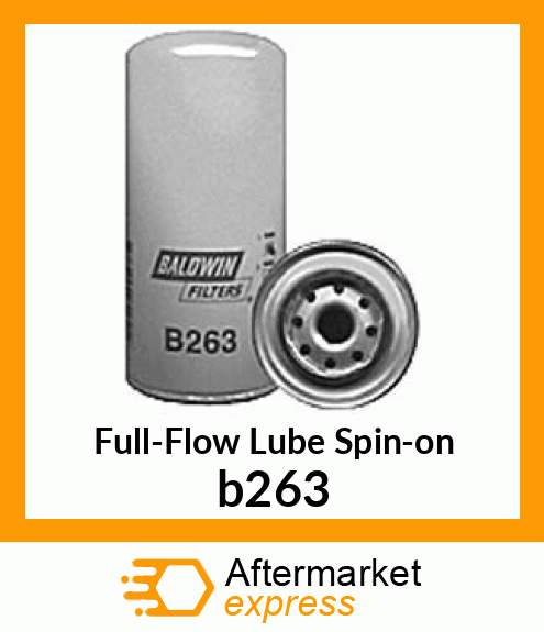 Spare part b263 + Full-Flow Lube Spin-on