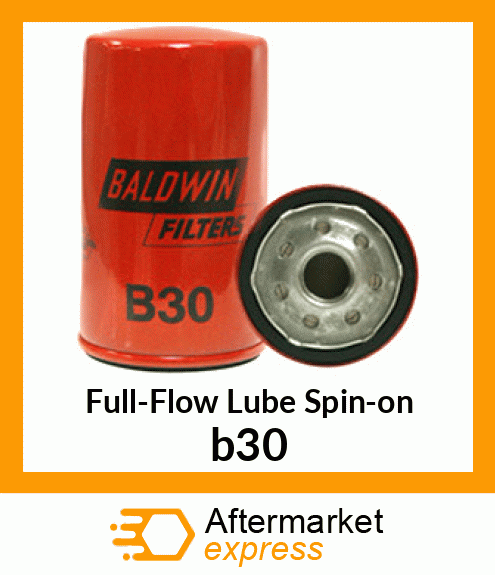 Spare part b30 + Full-Flow Lube Spin-on