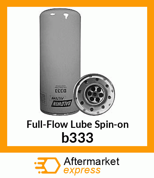 Spare part b333 + Full-Flow Lube Spin-on