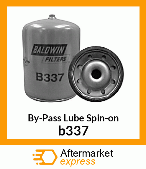 Spare part b337 + By-Pass Lube Spin-on