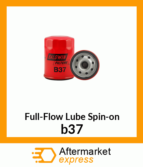 Full-Flow Lube Spin-on b37