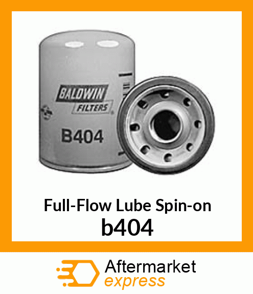 Spare part b404 + Full-Flow Lube Spin-on