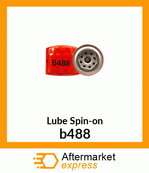 Spare part b488 + Lube Spin-on