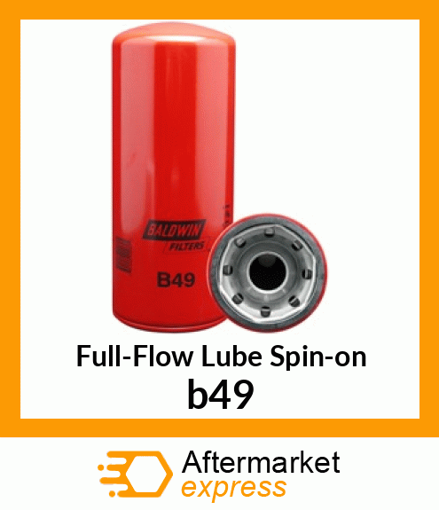 Spare part b49 + Full-Flow Lube Spin-on