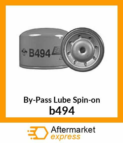 Spare part b494 + By-Pass Lube Spin-on