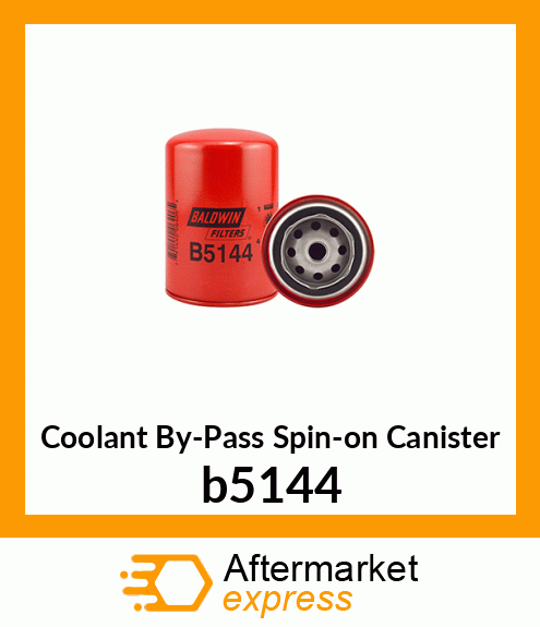 Spare part b5144 + Coolant By-Pass Spin-on Canister