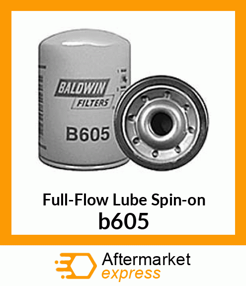 Spare part b605 + Full-Flow Lube Spin-on