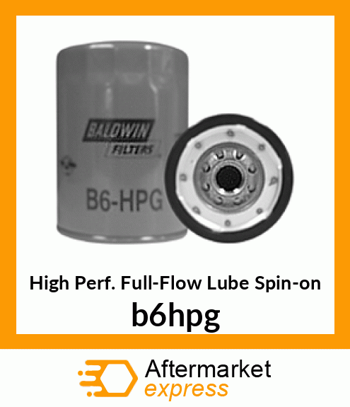 High Perf. Full-Flow Lube Spin-on b6hpg