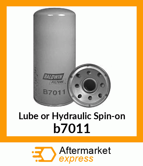 Spare part B7011 + Lube or Hydraulic Spin-on