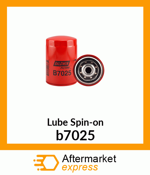 Spare part b7025 + Lube Spin-on