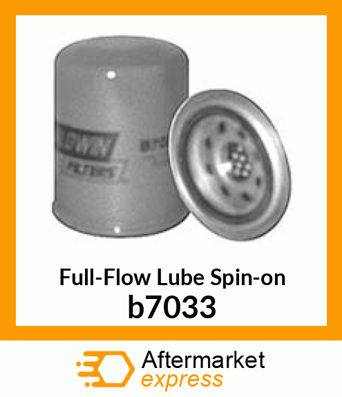Full-Flow Lube Spin-on b7033