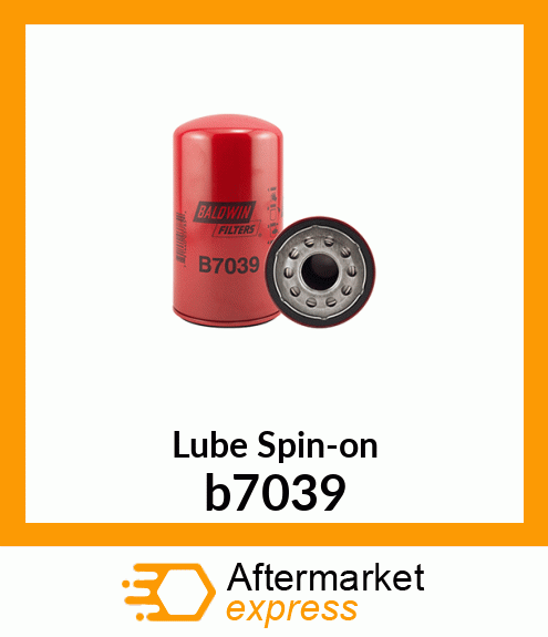 Spare part b7039 + Lube Spin-on