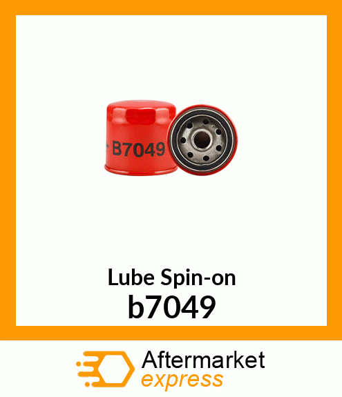 Spare part b7049 + Lube Spin-on