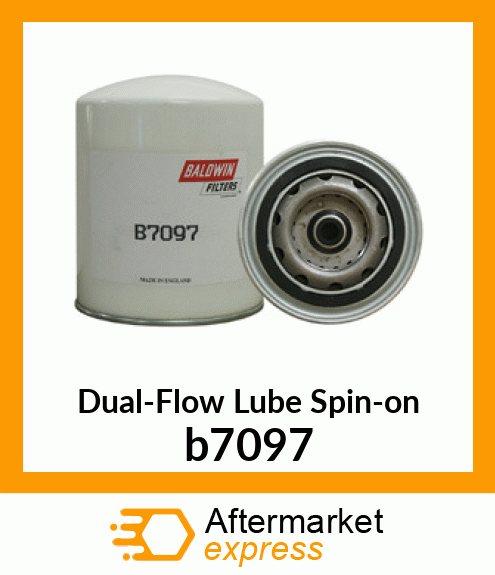 Spare part b7097 + Dual-Flow Lube Spin-on