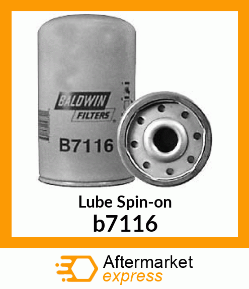 Spare part b7116 + Lube Spin-on