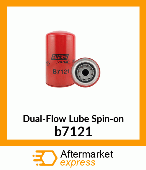 Spare part b7121 + Dual-Flow Lube Spin-on