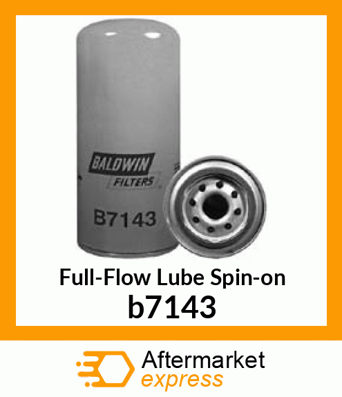 Full-Flow Lube Spin-on b7143