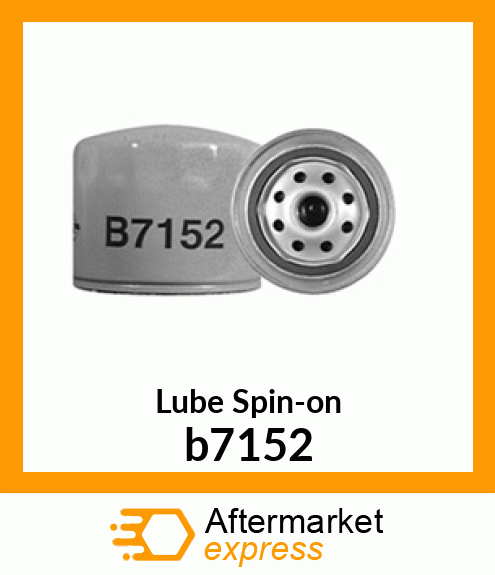 Spare part b7152 + Lube Spin-on