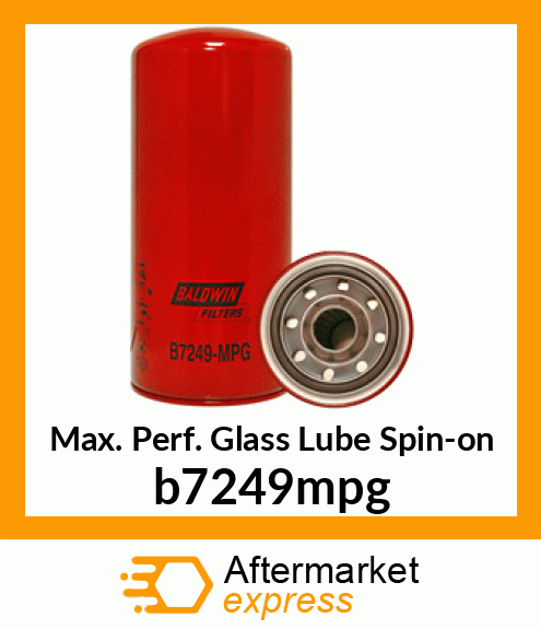Max. Perf. Glass Lube Spin-on b7249mpg
