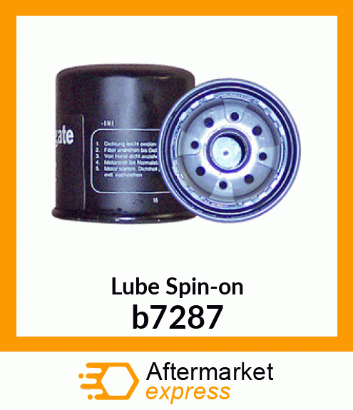 Spare part b7287 + Lube Spin-on