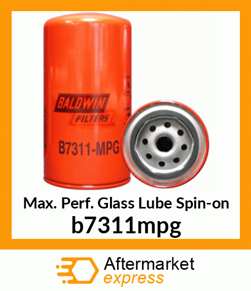 Max. Perf. Glass Lube Spin-on b7311mpg