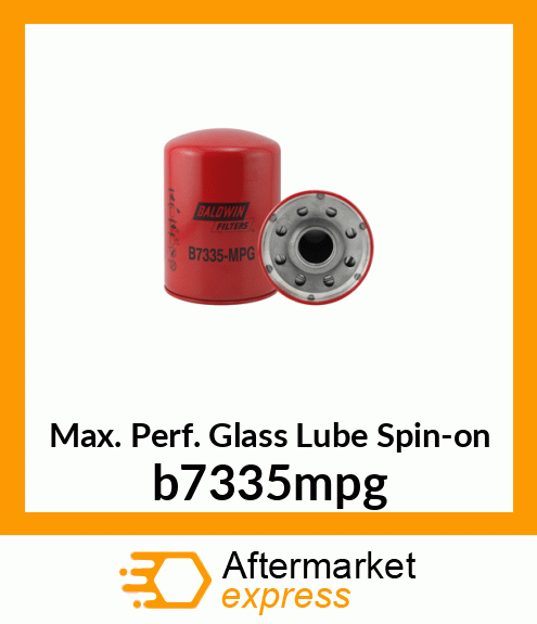 Max. Perf. Glass Lube Spin-on b7335mpg