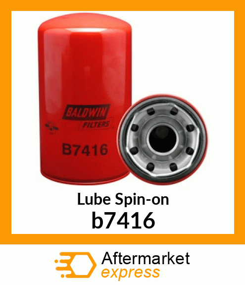 Spare part b7416 + Lube Spin-on