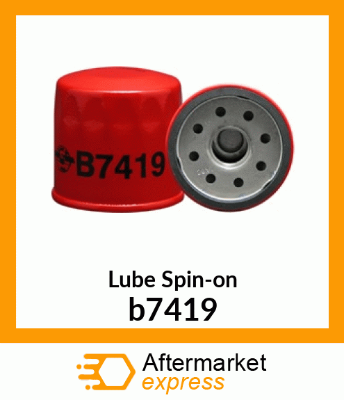 Spare part b7419 + Lube Spin-on