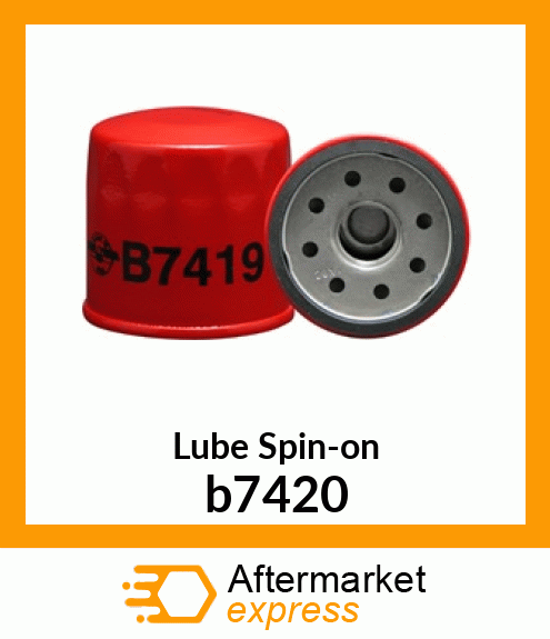 Spare part b7420 + Lube Spin-on