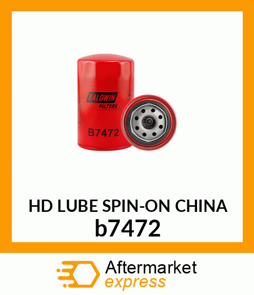 HD LUBE SPIN-ON CHINA b7472