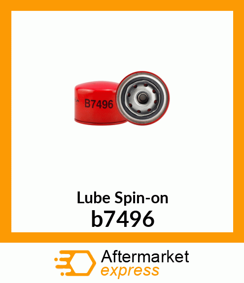 Spare part b7496 + Lube Spin-on