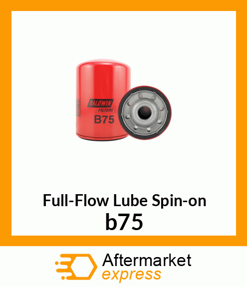 Full-Flow Lube Spin-on b75