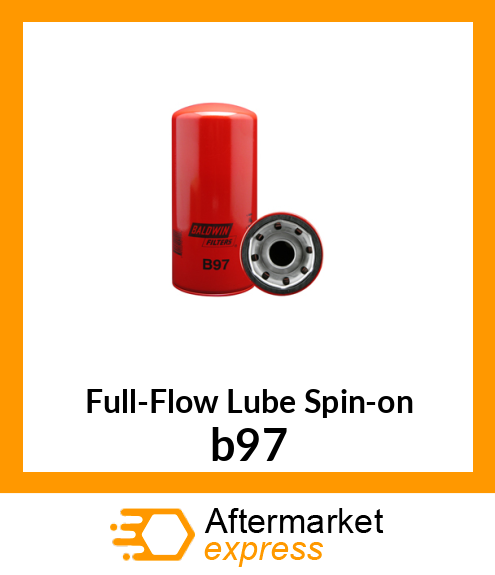 Spare part b97 + Full-Flow Lube Spin-on