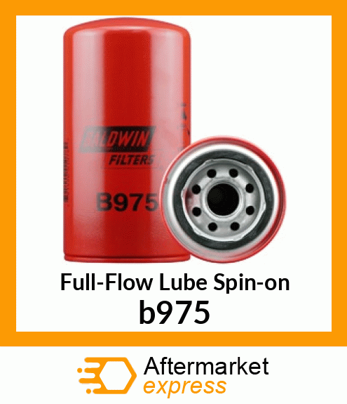 Spare part b975 + Full-Flow Lube Spin-on