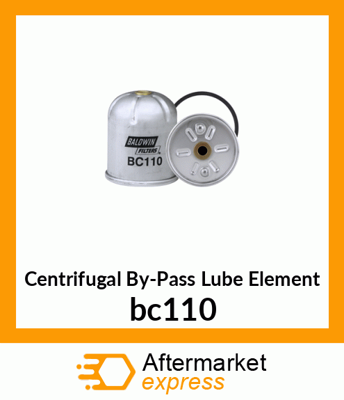 Centrifugal By-Pass Lube Element bc110