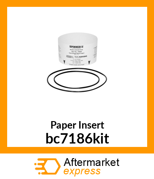 Paper Insert bc7186kit