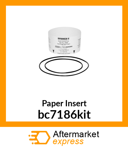 Paper Insert BC7186-KIT