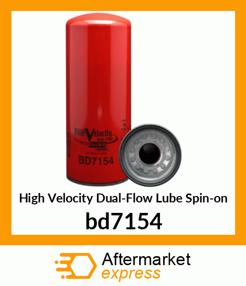 Spare part bd7154 + High Velocity Dual-Flow Lube Spin-on