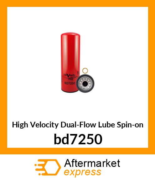 High Velocity Dual-Flow Lube Spin-on bd7250