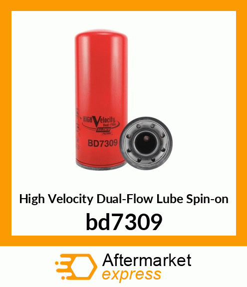 High Velocity Dual-Flow Lube Spin-on bd7309