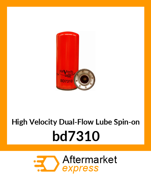 High Velocity Dual-Flow Lube Spin-on bd7310