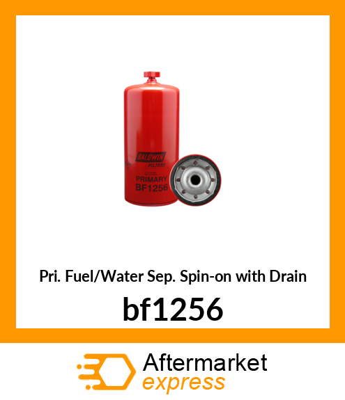 Pri. Fuel/Water Sep. Spin-on with Drain bf1256