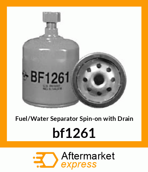 Fuel/Water Separator Spin-on with Drain bf1261