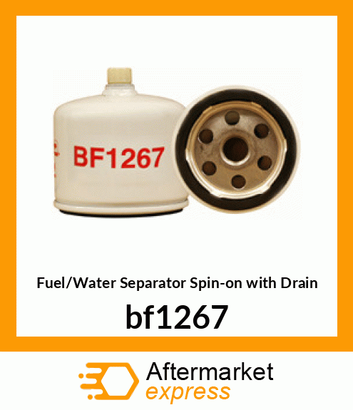 Fuel/Water Separator Spin-on with Drain bf1267