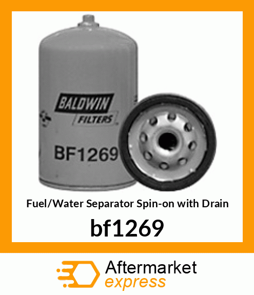 Fuel/Water Separator Spin-on with Drain bf1269