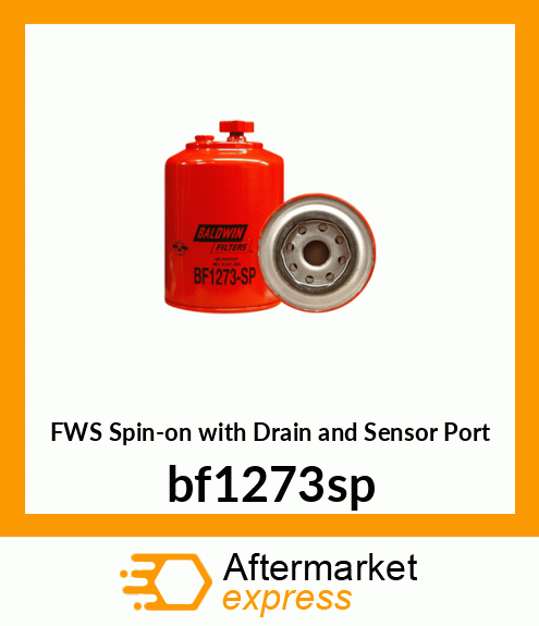 FWS Spin-on with Drain and Sensor Port bf1273sp